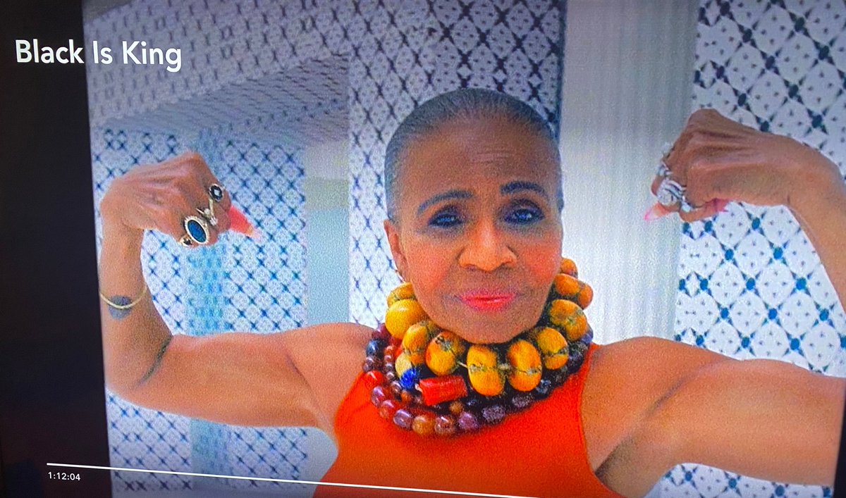 angiewrites's tweet photo. Loved seeing Ernestine Shepherd in #BlackIsKing. Bodybuilder, marathoner, 84 years young! 🖤 https://t.co/Z9aYCz8FjO