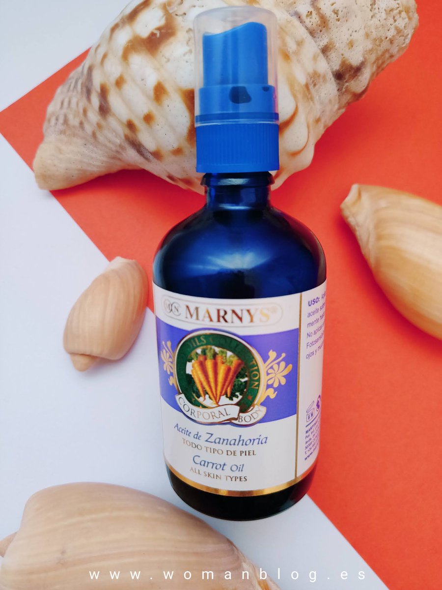 Para lucir una piel hidratada, nutrida, lisa, suave, luminosa y joven os recomiendo el aceite natural de zanahoria <a href="/marnyscom/">Marnys Natural Quality</a> que además protege la piel y proporciona un #bronceado uniforme, bonito y más duradero. Review completa en mi blog: womanblog.es/2020/08/aceite… #BeMarnys