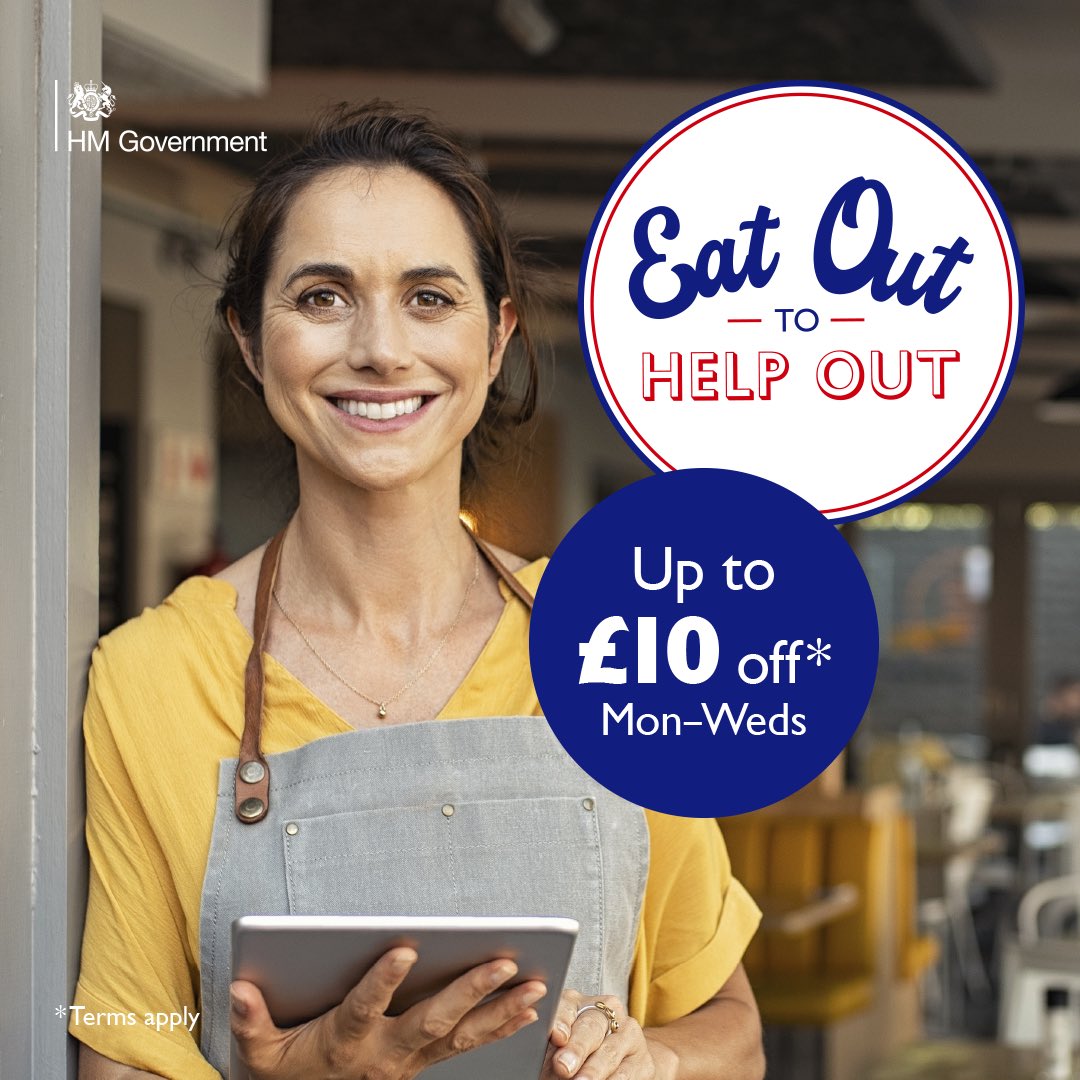 Wewill be taking part in the “Eat Out To Help Out” scheme. Starting today and for every Monday - Wednesday in August, enjoy 50% off all food and soft drinks up to the value of £10 per person here at Ropewalks. Book your table today via our website today! ropewalksbarandkitchen.com