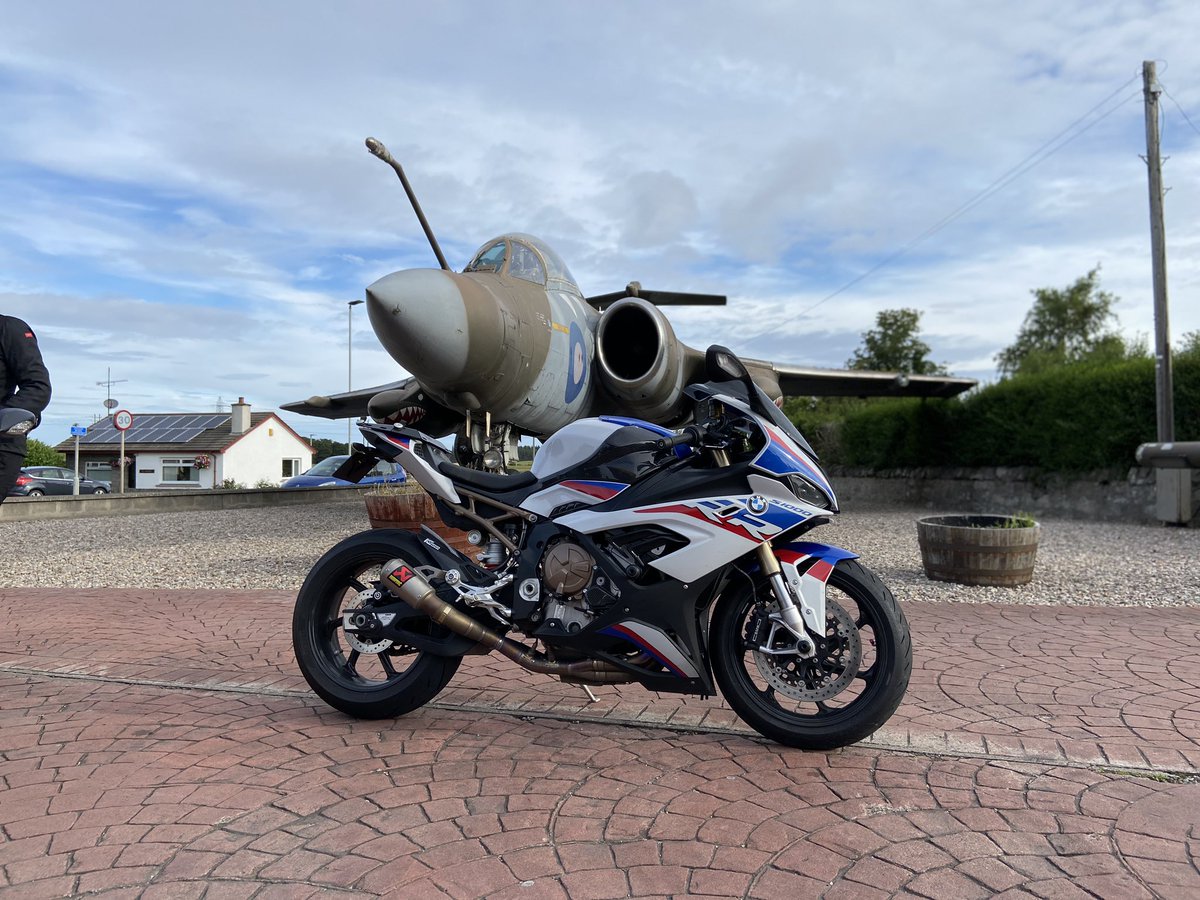 Quick blast to RAF Lossiemouth, no fighters around, just an old Blackburn Buccaneer 
#scottishtour #s1000rr