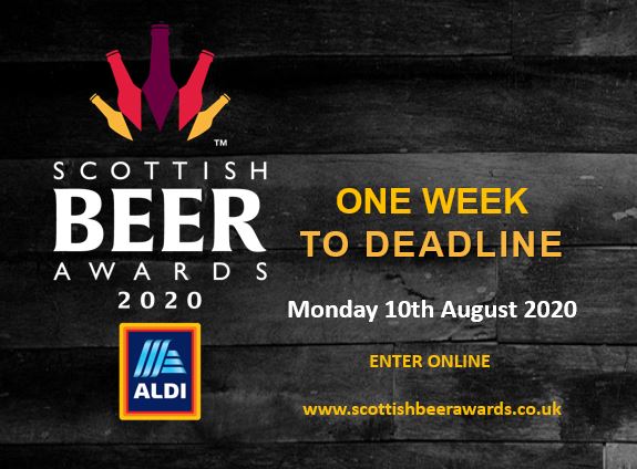 Scotbeerawards's tweet photo. One Week Until Entry Deadline - *https://t.co/YSN4Nw8HtP* https://t.co/ABweFjbpal