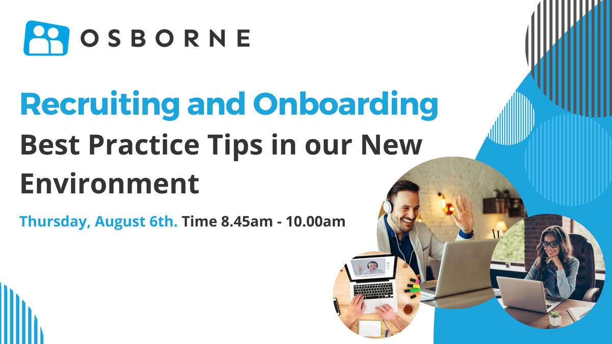OsborneRecruits's tweet photo. Are you a HR Director/Manager, People Leader or Business Owner? Are you contemplating adding to your team but nervous about interviewing and on boarding remotely?

Register for our complimentary webinar on recruiting and on boarding effectively here  https://t.co/PHaCIWXPlS https://t.co/1i7RXwWAv9