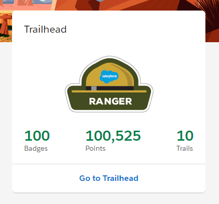 R_Pathak_Ji's tweet photo. WOOHOO!!!! finally a RANGER on trailhead! Great Learning!
Super proud that today I have reached #RangerStatus. It has been an awesome journey to reach #TrailheadRanger. @salesforce @trailhead #salesforce #RoadToRanger https://t.co/0Pa1DuK60E