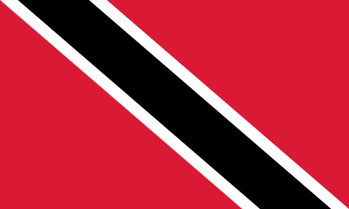 Trinidad & Tobago. 7/10. Adopted in 1962 following independence from the UK. It was designed by Carlisle Chang. Red symbolises fire (the sun representing courage). Black represents earth (and dedication). White is for water, symbolising purity and equality.