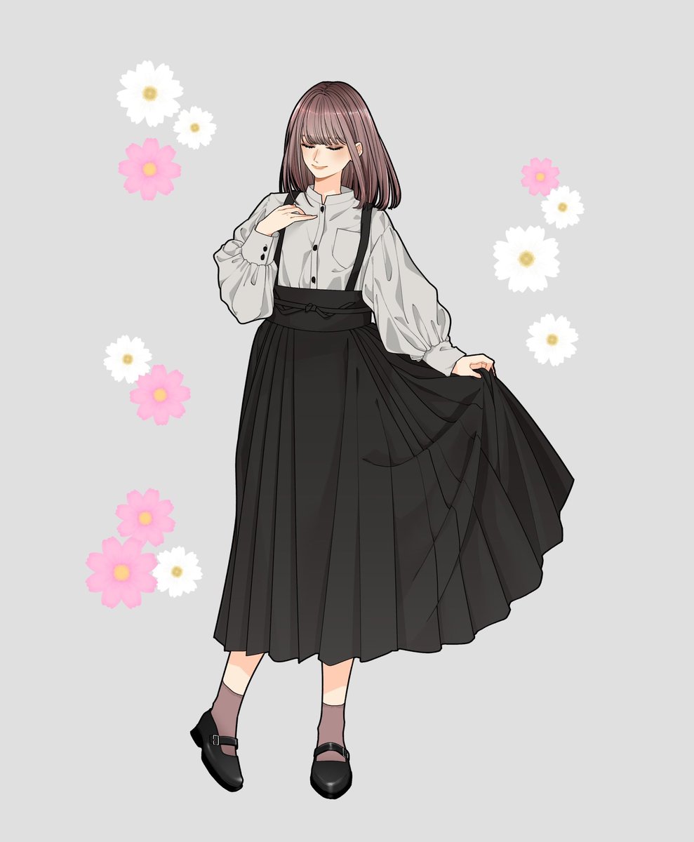 立秋のセットアップ 花月 画集 現代創作和服 のイラスト 立秋のセットアップ 花月 画集 現代創作和服 のイラスト