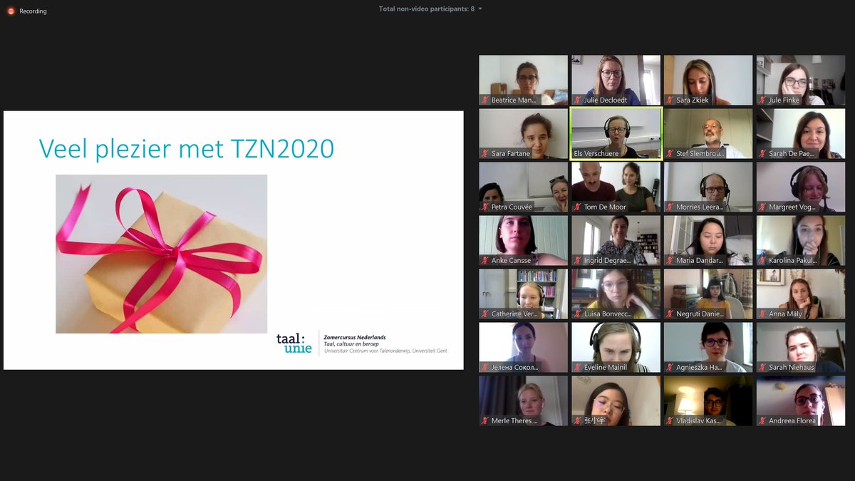 Het UCT en de @taalunie verwelkomen deze zomer 100 studenten uit 25 landen in de allereerste online editie van de Taalunie Zomercursus Nederlands. Benieuwd? Neem dan zeker een kijkje op de blog via …iezomercursusnederlands.wordpress.com