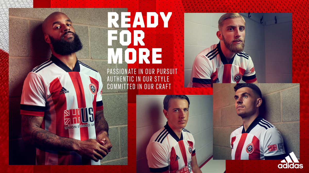 SheffieldUnited's tweet image. Passionate in our pursuit.

Our new home kit for 20/21. 🔥