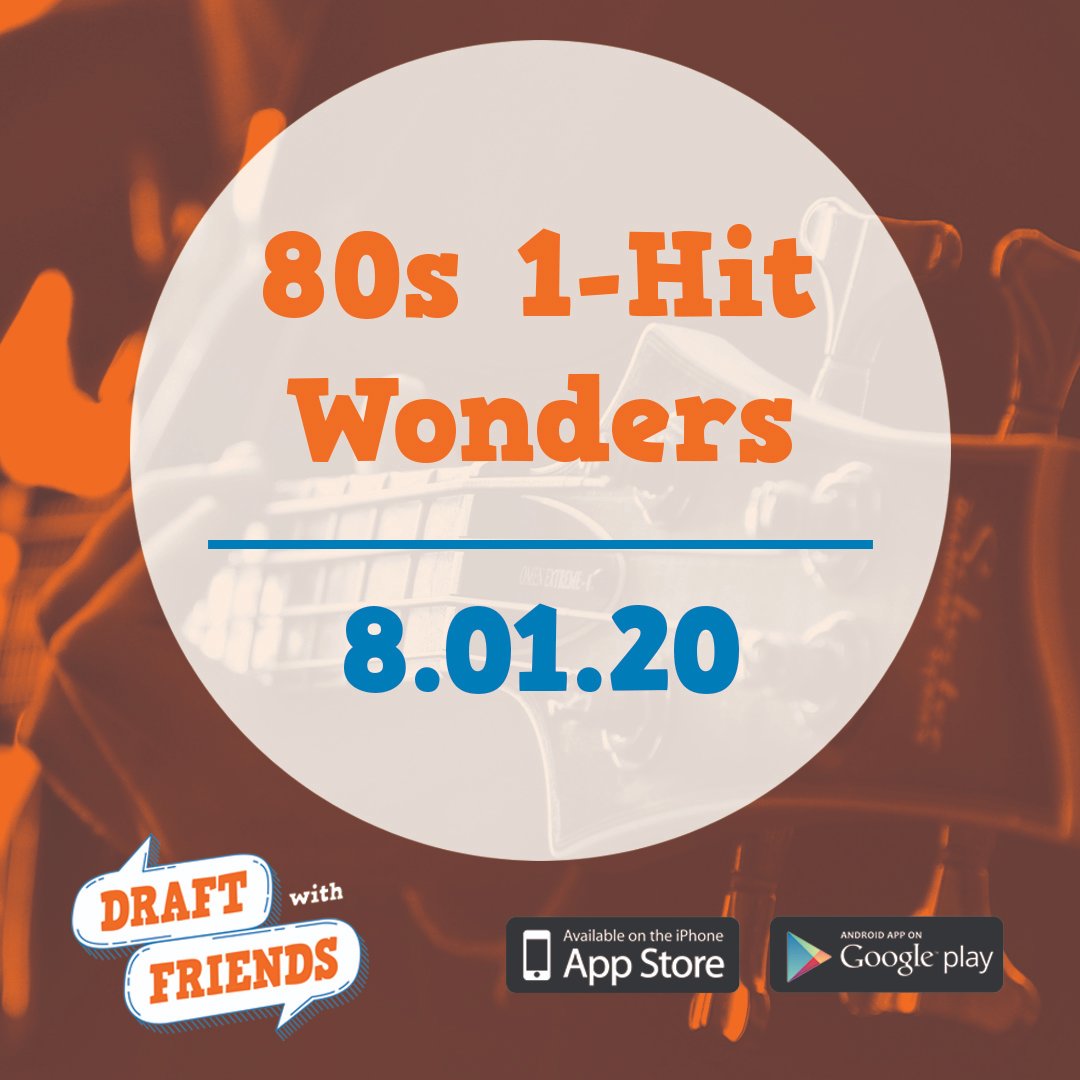 draft_w_friends's tweet photo. In honor of the video release of Video Killed The Radio Star on 8/1/81, we're going to be drafting 1 Hit Wonders From The 80s.  The song was released in 1979, but your friends can fight over the hundred or so 1 Hit Wonders released in that decade!  #draftwithfriends #80smusic https://t.co/Iv4jQ61mEc