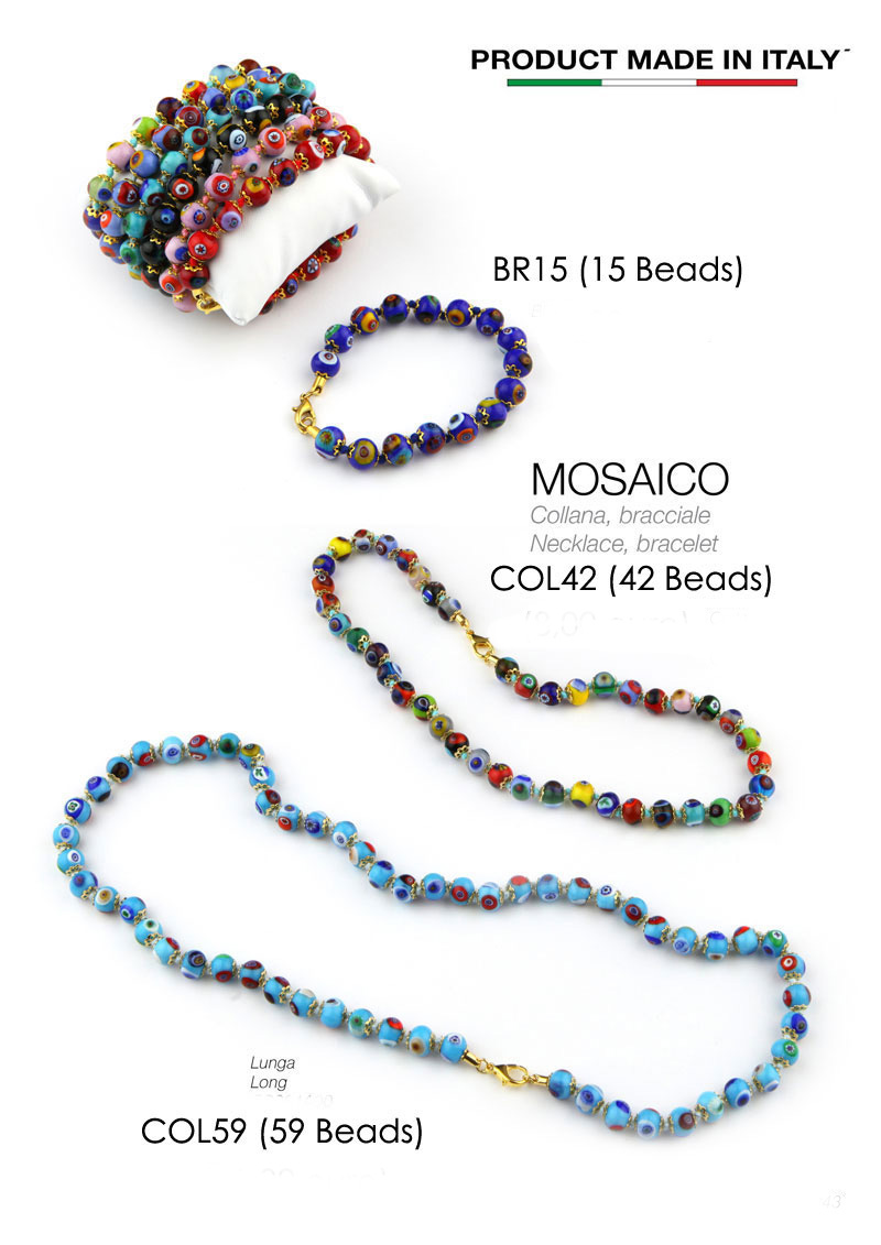 bracelet with Murano glass beads – La Môme Bijou
