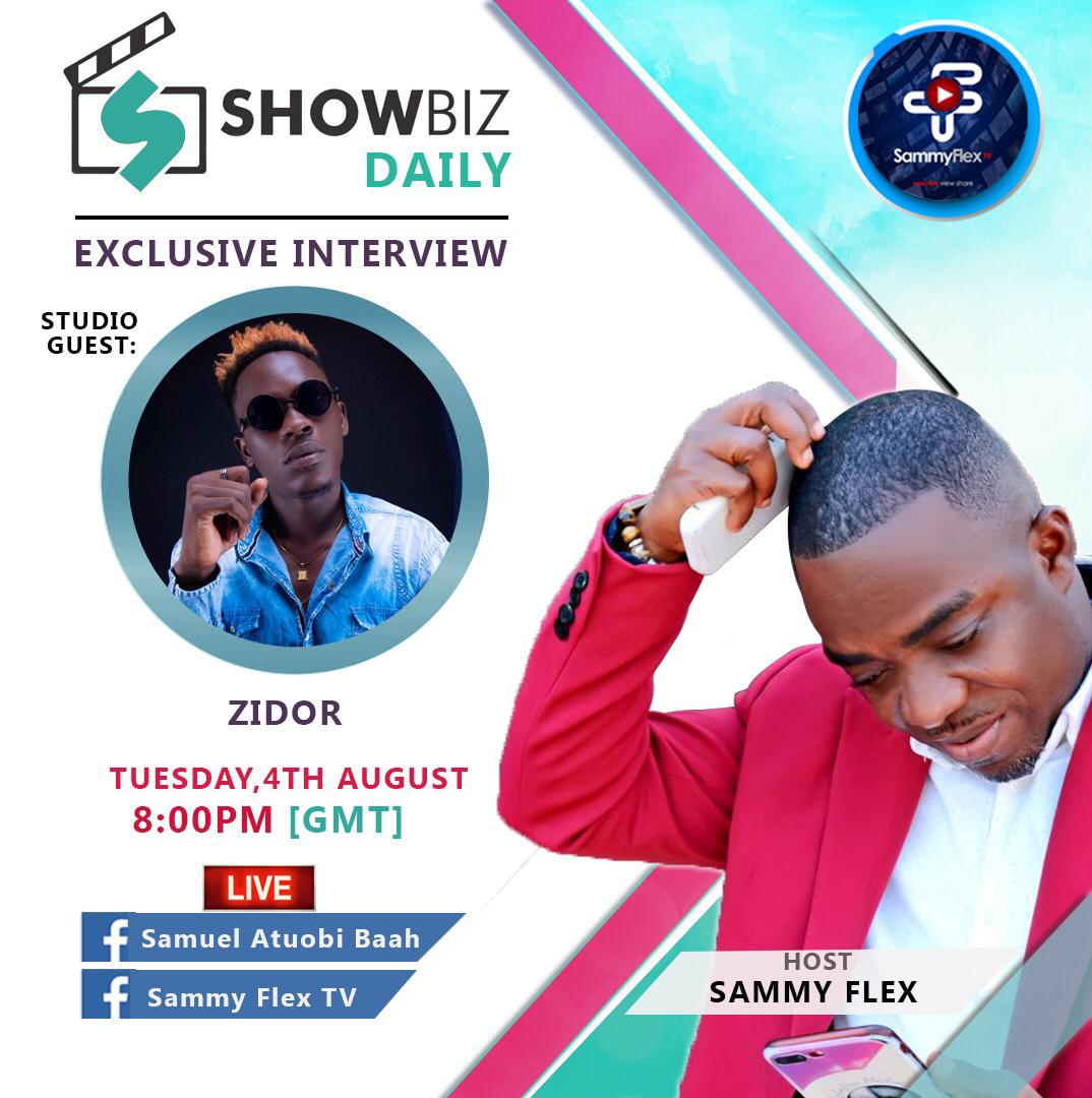 GODWINAmouzouv1's tweet photo. *Catch Us on Sammy Flex tv Showbiz Daily facebook Live 8pm Come 4th August with the showbizgod Sammy flex. #ZidorNation #Superior entertainment #SammyFlexTv #Sammy Flex* *#SammyFlexTv* *#Zidor*@ZIDOR__ @sambahflex @sammyflextv https://t.co/rwBXbohk5p