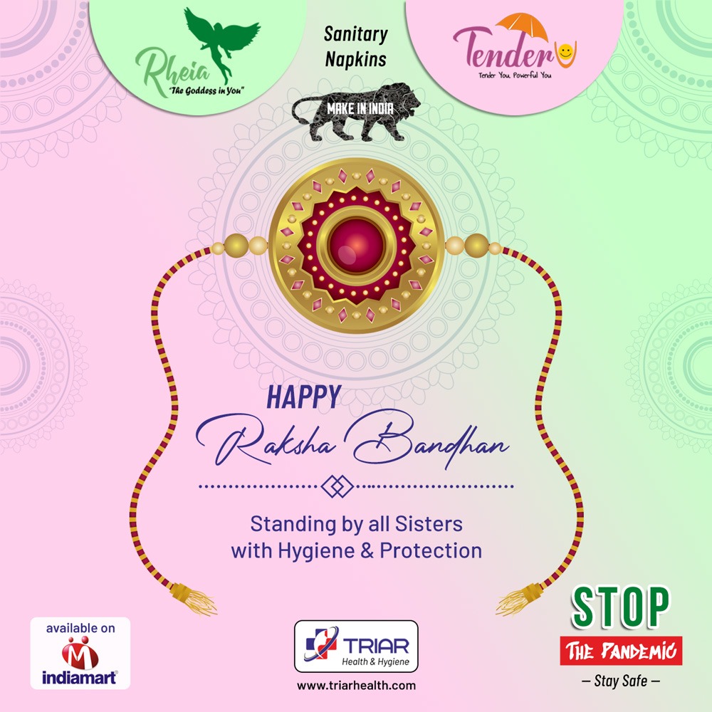 TriarHealth's tweet photo. Happy Rakshabandhan! #TriarHealth stands by all Sisters to offer them hygienic protection with 𝗥𝗵𝗲𝗶𝗮 & 𝗧𝗲𝗻𝗱𝗲𝗿𝗨 when they need it the most!
More details » https://t.co/9KTM8dbpWg
#rakhi2020 #Rakhi #HappyRakshabandhan #Rakshabandhan #HappyRakhi #Triar #rakhifestival https://t.co/2Cz25kUNyo