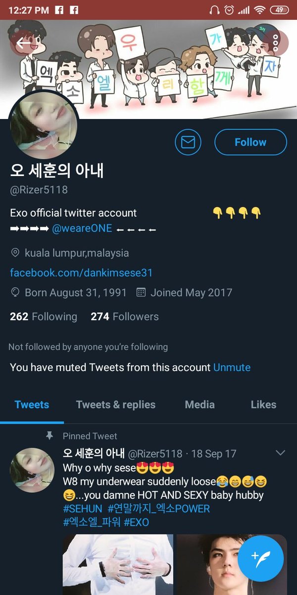 dankimbae31's tweet photo. Help me exol..my main account has been hack please search @Rizer5118  and report that its been hack thank u fam.

#EXOL  #EXO_SC  #exo #EXO_SC_10억뷰 https://t.co/TITZU2OD8U