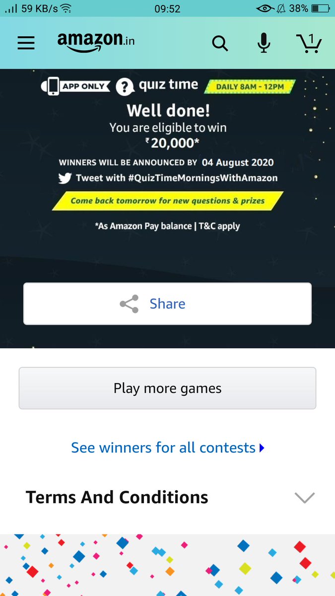 KSal7720's tweet photo. #QuizeTimeMorningsWithAmazon
#AmazonSpecials
#Amazon @amazon
@amazonIN https://t.co/PEqoPRSXz9