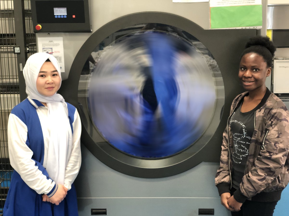 vanguardlaundry's tweet photo. Welcome Esta &amp; Fatima from @HarristownHigh - joining us for the rest of year as part of @QldGov's GENR8 program, part of our renewed focus on connecting with young people in our community and equipping them with work skills. Welcome aboard! https://t.co/ngSG75qXyN