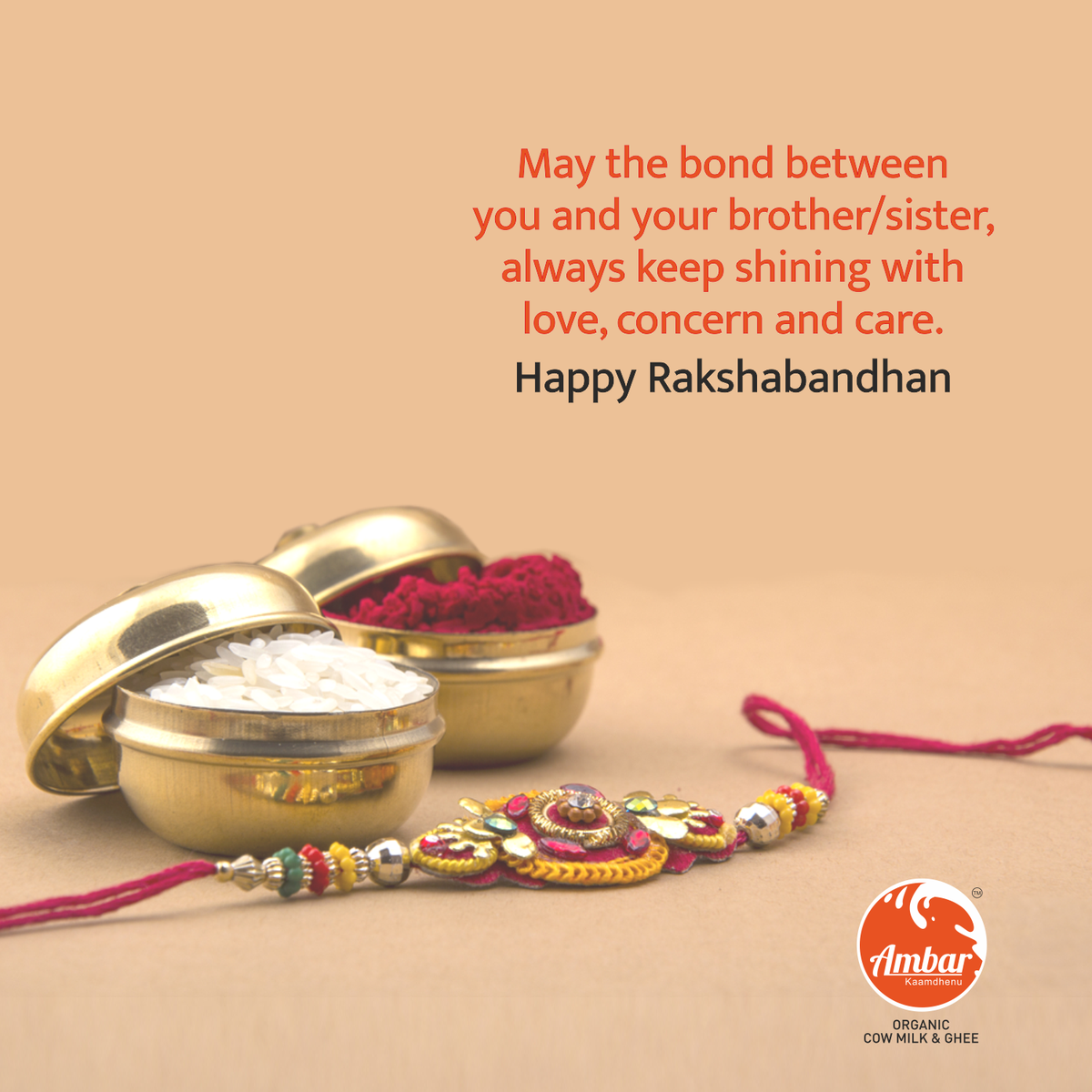 ambarmilkdewas's tweet photo. There is no love greater than the love of your sibling. 
#AmbarKamdhenu wishes you #HappyRakshaBandhan!
______
#RakshaBandhan #RakshaBandhan2020 #AmbarMilk #OrganicCowMilk #Indore #Dewas #FreeHomeDelivery https://t.co/9bmdvazWB0