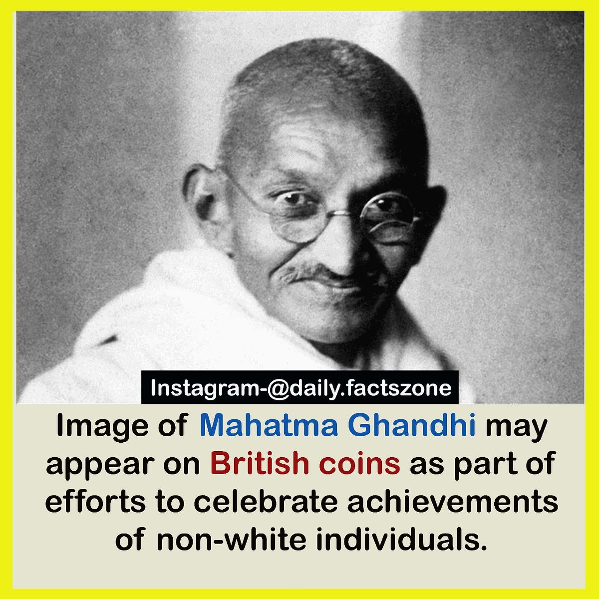 daily_factszone's tweet photo. Image of #MahatmaGhandhi may appear on #British coins as part of efforts to celebrate achievements of non-white individuals.
#India #Leadera #Father #Nation #India #Retweet #mondaythoughts
#MondayMotivaton #MondayMorning #MondayVibes #Monday https://t.co/QNTvlMuOuG
