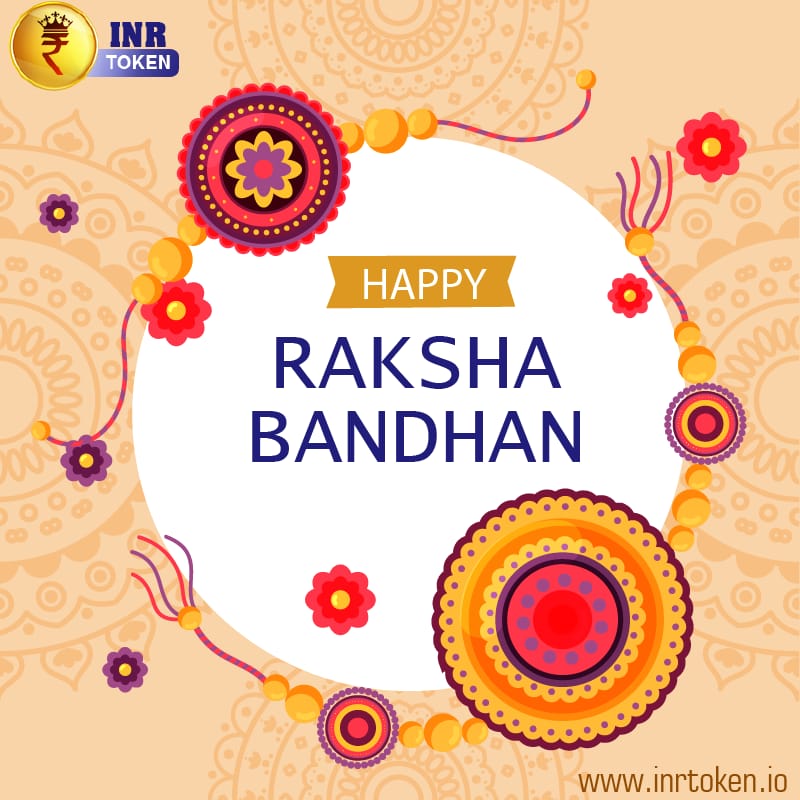 InrToken's tweet photo. Wishing you all a very Happy Raksha bandhan 🌸🌸 https://t.co/4WWtVUsMbz