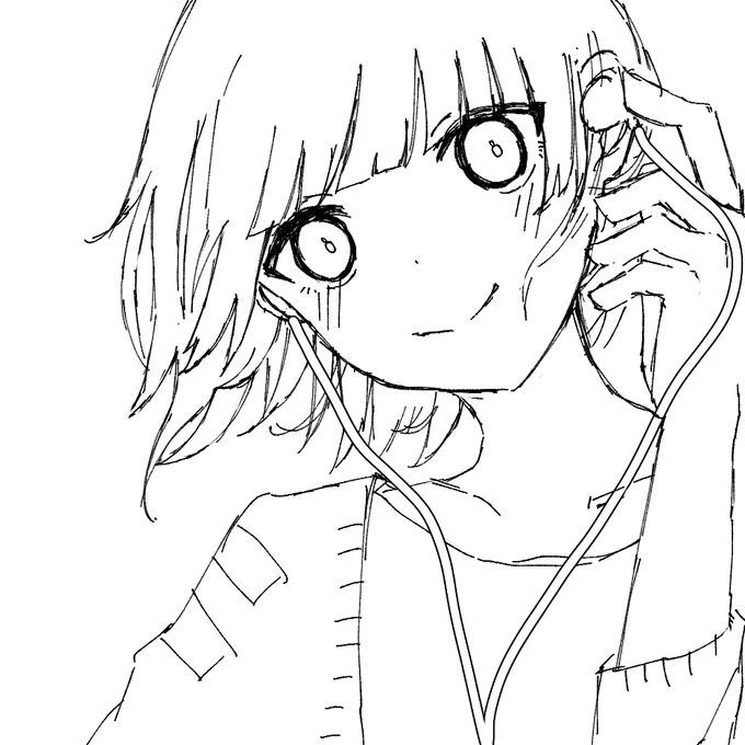 いつか色つける
#落書き 