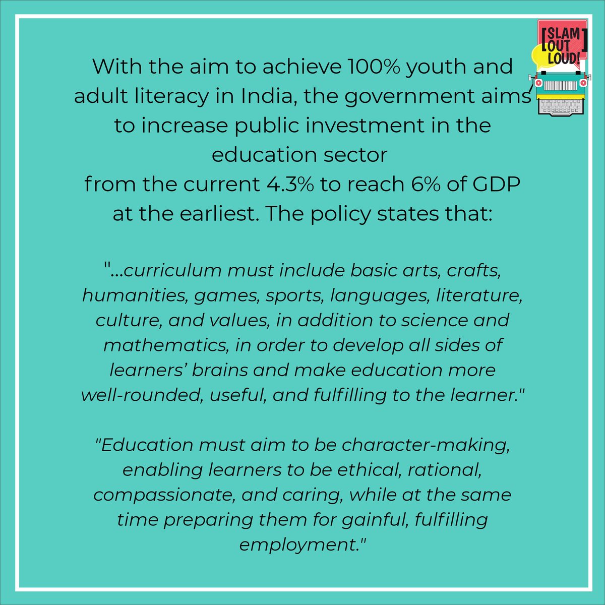 From addressing Universal Access to adopting a Holistic Multidisciplinary approach to Education by introducing regional languages, technology and assessment reforms; the #NEP2020 is a groundbreaking move. Click here for more info on the policy! instagram.com/p/CDagJwCjdA3/…