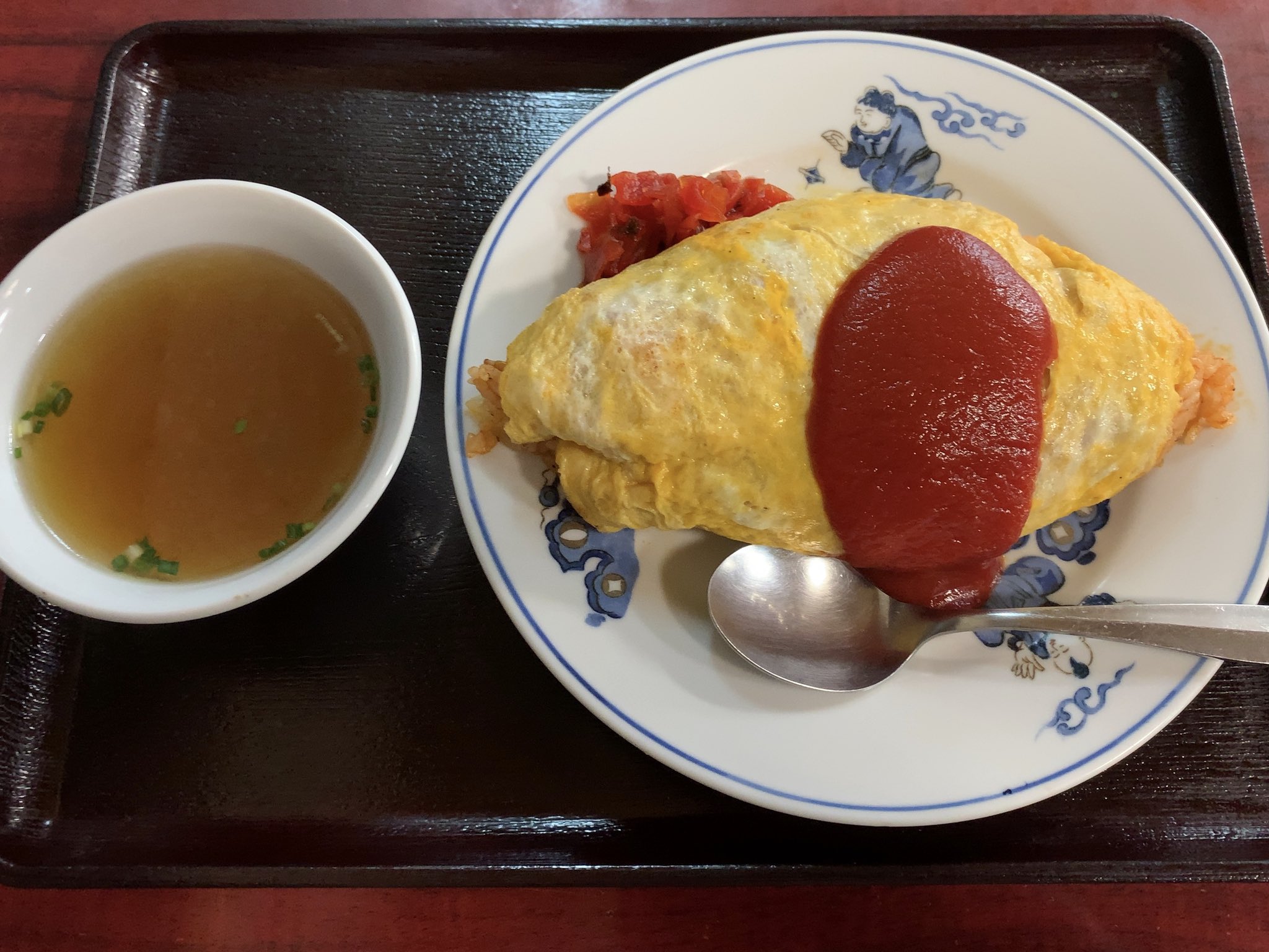 小池 目黒区鷹番 学芸大学 二葉 オムライス大盛 小池 目黒区鷹番 学芸大学 二葉 オムライス大盛