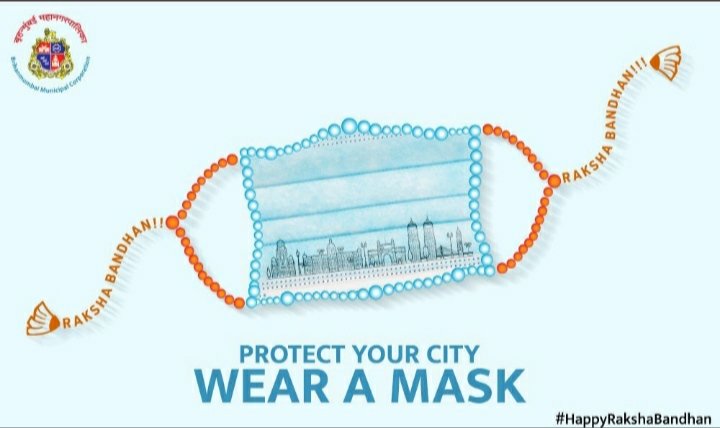 Basuriwalafoods's tweet photo. Greetings to all of you for wearing a mask and using to sanitizer for breaking covid19 chain in whole #INDIA 
#HappyRakshaBandhan2020 
  Let us celebrate safely!
   #Safefoodsafelife
 #BASURIWALAFOODS 

     (DIRECTOR)
KRISHNA JADHAV https://t.co/L1wYddyFZ7