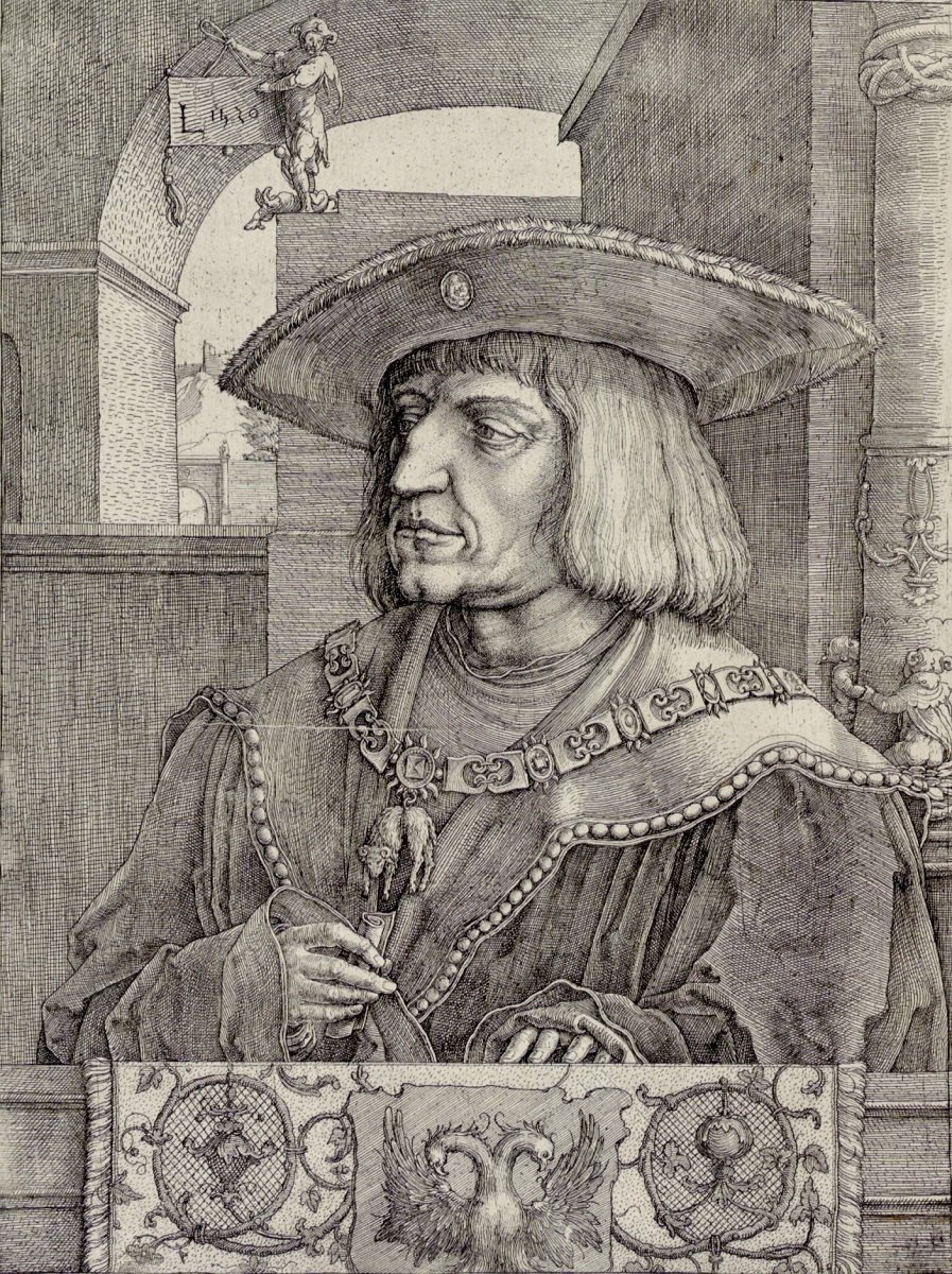 Zu sehen bei #FrüheRadierungen:
Lucas van Leyden | Maximilian I. | 1520 | © ALBERTINA, Wien

#FineArt #printmaking #RenaissanceArt #LucasVanLeyden #Wien #Vienna