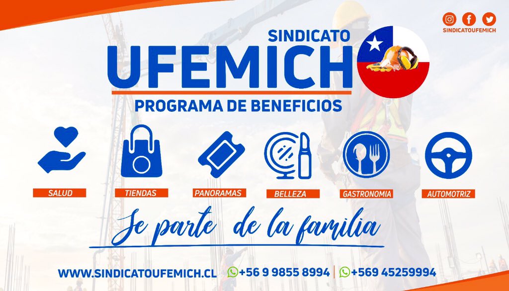 Programa de Beneficios para nuestros socios y sus familias 
#ufemichcontigo