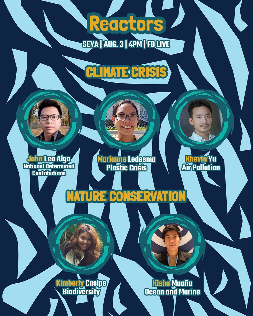maSEYA2020's tweet photo. Sa gaganaping bersyon ng SONA ng Kabataang Pilipino ukol sa sektor ng Kabataan at Kalikasan, kilalanin ang ating mga tagapagsalita.
SONAgKAISANG MGA KABATAAN PARA SA KALIKASAN: Statement of the Environment & Youth Address 2020
Aug 3, 2020 | FB Live
#SEYA2020
#SONAgKAISA https://t.co/CMgDRPUc8e