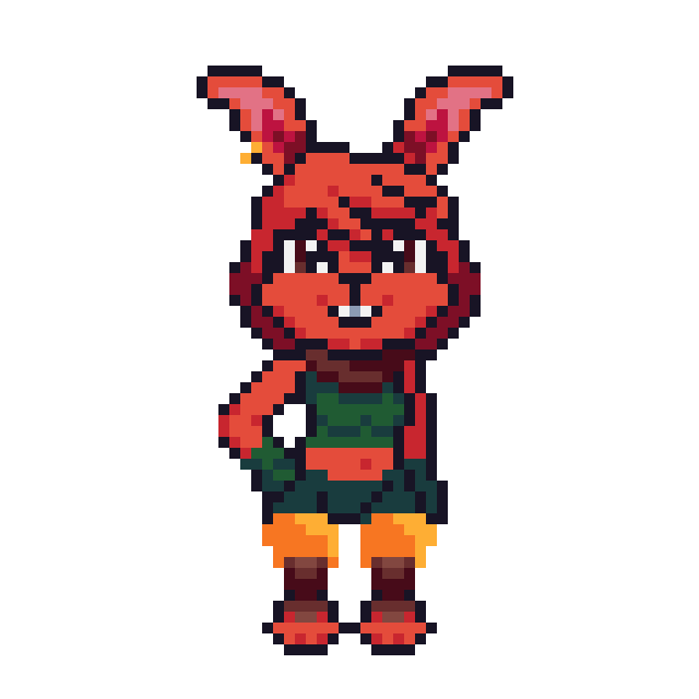 PerilsPixel's tweet photo. Oops posted on my personal account.  Anyways, here's a redesign of Lillie, #furry #furryart #pixelart  My roommate says she's not "In the Mariana Trench of the Uncanny Valley" anymore.  But I'm not sure which one I like better https://t.co/66zePLzQb2