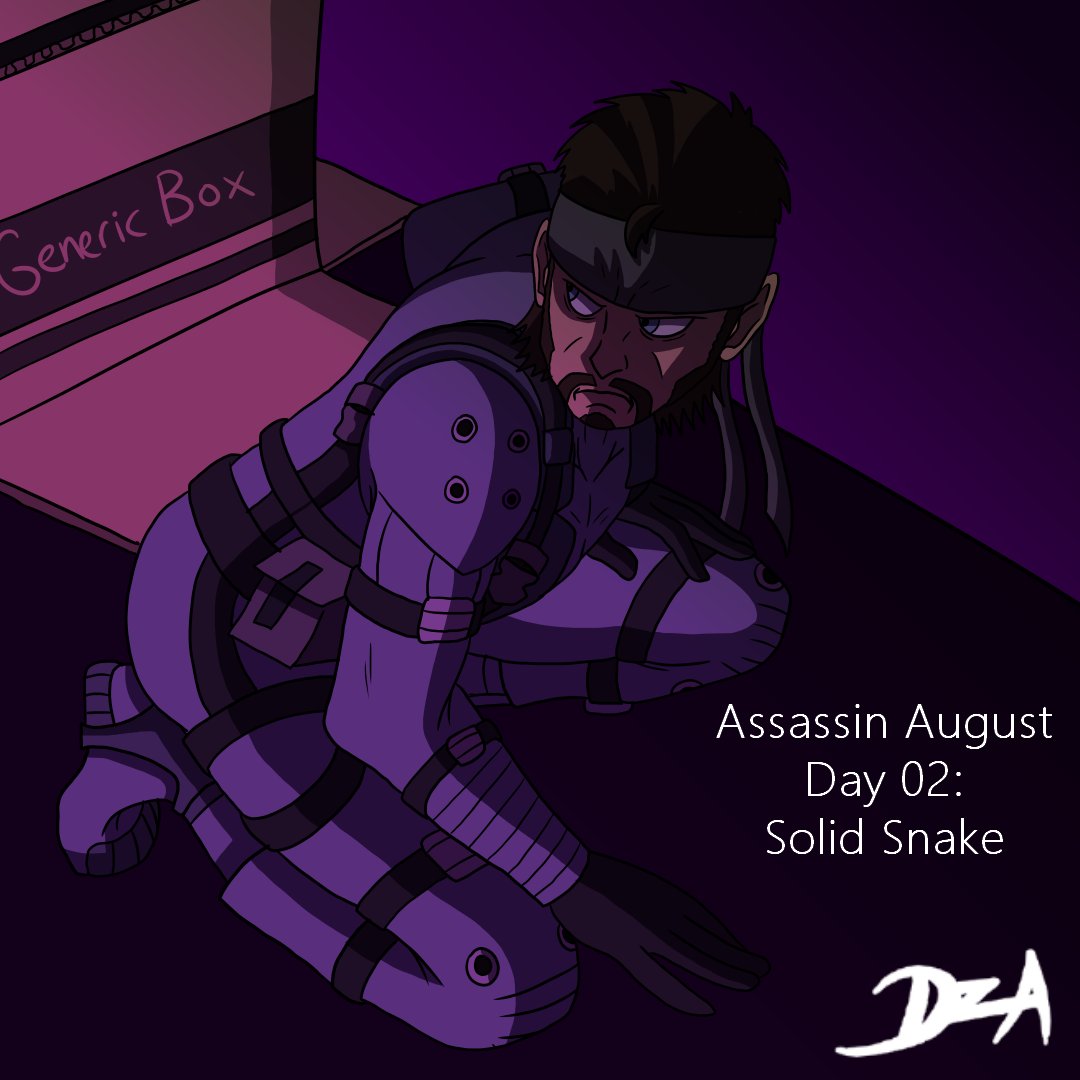 ZachmanRockfan's tweet photo. Assassin August Day 02: Solid Snake

(Pose by @SenshiStock )

#AssassinAugust #drawingchallenge #digitalart #digitaldrawing #assassin #metalgearsolid #solidsnake #dummythicc #ArtistOnTwitter https://t.co/qEKo8loVwE