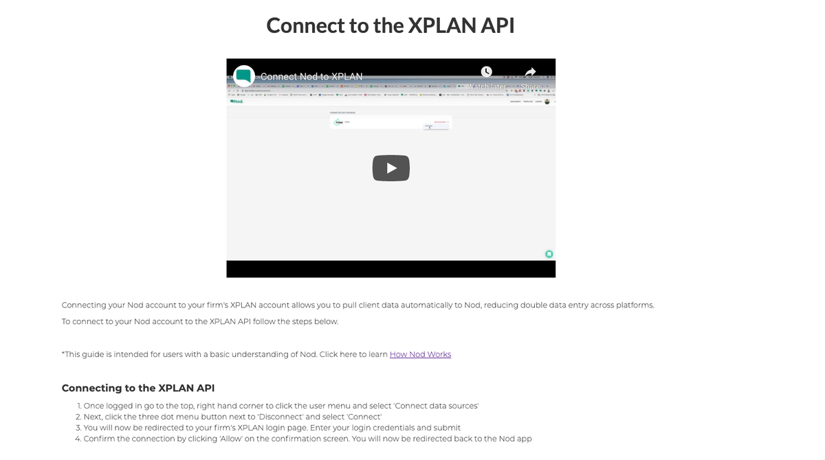 How to Nod: Connecting to the Iress XPLAN API. 
Reduce double handling of data by pulling client information directly into your documents. This guide shows you how easy it is to set up the connection in  4 simple steps.
#financialplanning #advicetech
buff.ly/39OQVDK