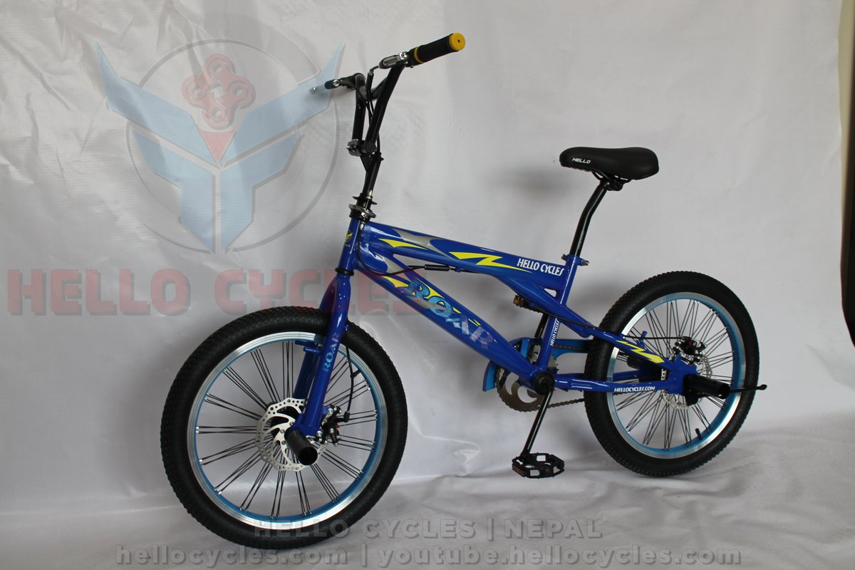 HelloCycles's tweet photo. HELLO ROAR 20" FREESTYLE/BMX (BLUE)
#HelloRoar #Roar #Freestyle #BMX
#BMXinNepal #FreestyleinNepal
#HelloCycles #PedalOn
#HelloCycle #HelloBicycle #Hello
#Bicycle #Cycle #Bike #Cycling #Ride
#MTB #MountainBike #KidBicycle
#Nepal #Kathmandu
π΄ββοΈ https://t.co/eLPdqUsPLN https://t.co/kFE93xn3lC