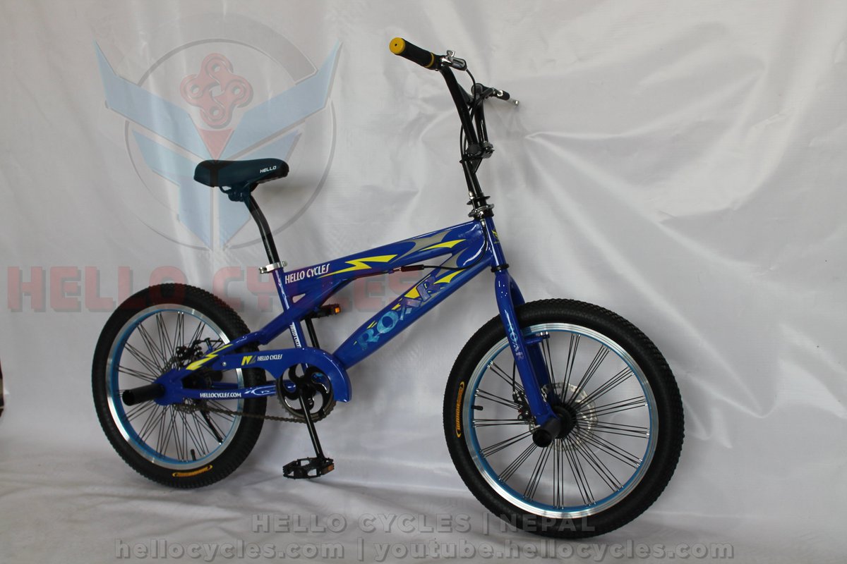 HelloCycles's tweet photo. HELLO ROAR 20" FREESTYLE/BMX (BLUE)
#HelloRoar #Roar #Freestyle #BMX
#BMXinNepal #FreestyleinNepal
#HelloCycles #PedalOn
#HelloCycle #HelloBicycle #Hello
#Bicycle #Cycle #Bike #Cycling #Ride
#MTB #MountainBike #KidBicycle
#Nepal #Kathmandu
π΄ββοΈ https://t.co/eLPdqUsPLN https://t.co/kFE93xn3lC