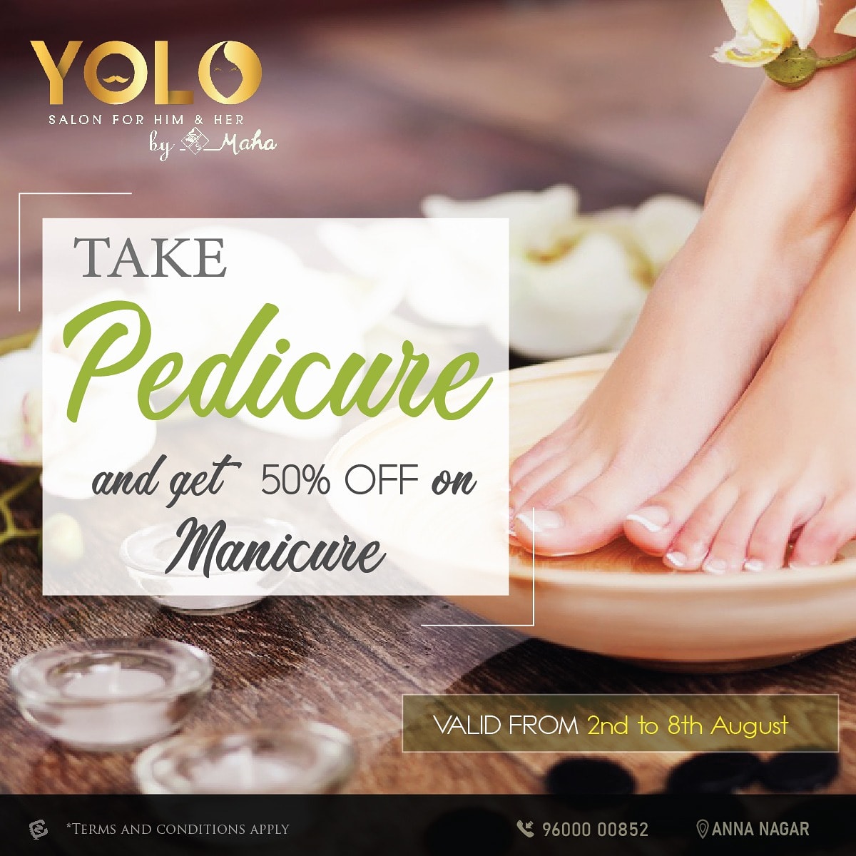 yolo_offl's tweet photo. Get a Pedicure and avail 50% off on Manicure now only @yolo_offl
.
.
.
@ConzeptNoteOff
#Youliveonlyonce #annanagar #salonoffer #offer #haircare #haircare #makeup #makeuplover #makeupartistry #bridalmakeup #makeupartist #makeuplooks #makeupupdates #haircare #homeremedies https://t.co/iVBL9JOPhs