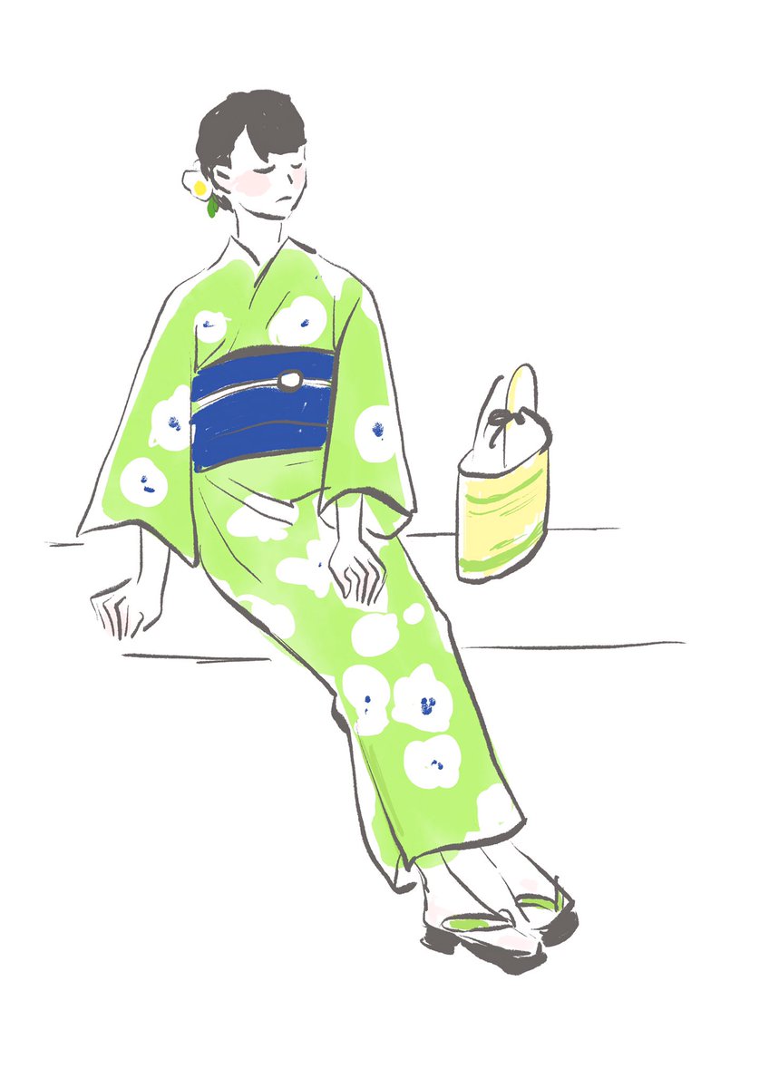 nagosumire's tweet image. こちらのテーマは浴衣。一枚につき10分。
今年浴衣着る機会が無くて悲しい
#adode
#adobefresco
#illustration
#kimono