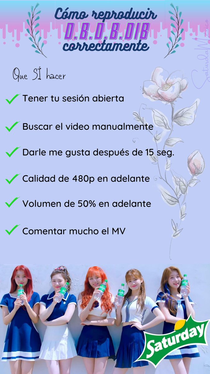 SaturdayMexico's tweet photo. Les dejamos una lista con puntos importantes a tomar en cuenta al momento de hacer stream en YouTube.

#세러데이 #디비디비딥 #DBDBDIB #SaturdayComeback https://t.co/T6wNa0T2dd
