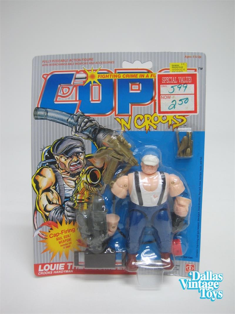 On Hasbro's end, the show was primarily funded to sell toys and it seems like it was more of a He-Man situation than say a TMNT or RoboCop situation. The show was based on 1988 Hasbro toy line called C.O.P.S. ’n’ Crooks. One of the crooks is literally named Louie the Plumber.