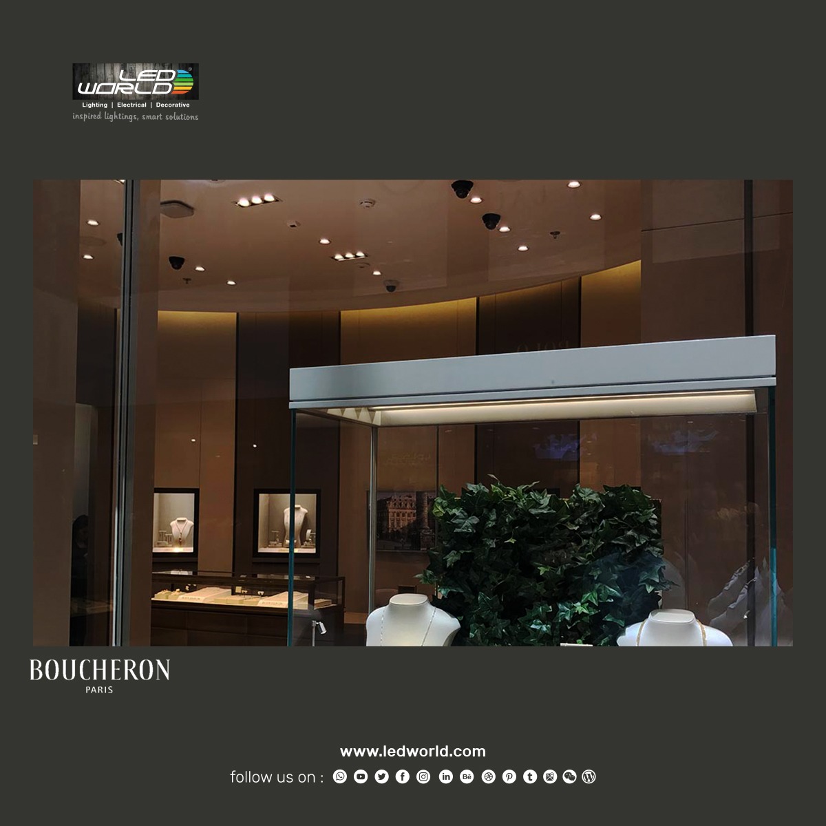 LEDworldDubai's tweet photo. Lighting project we did for Boucheran Paris. Our Lumibright products were used to complete this project successfully.
.
If you are looking for lighting solution, reach us at https://t.co/BO3TL11U9p
.

#lightingproject #projects #myprojects #lightingsolutions https://t.co/lFN8iRX3Jb