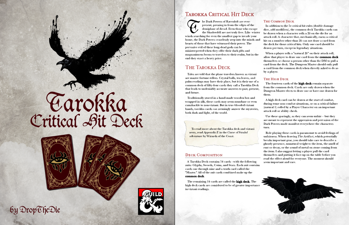 ravenloft tarokka deck pdf ravenloft tarokka deck pdf