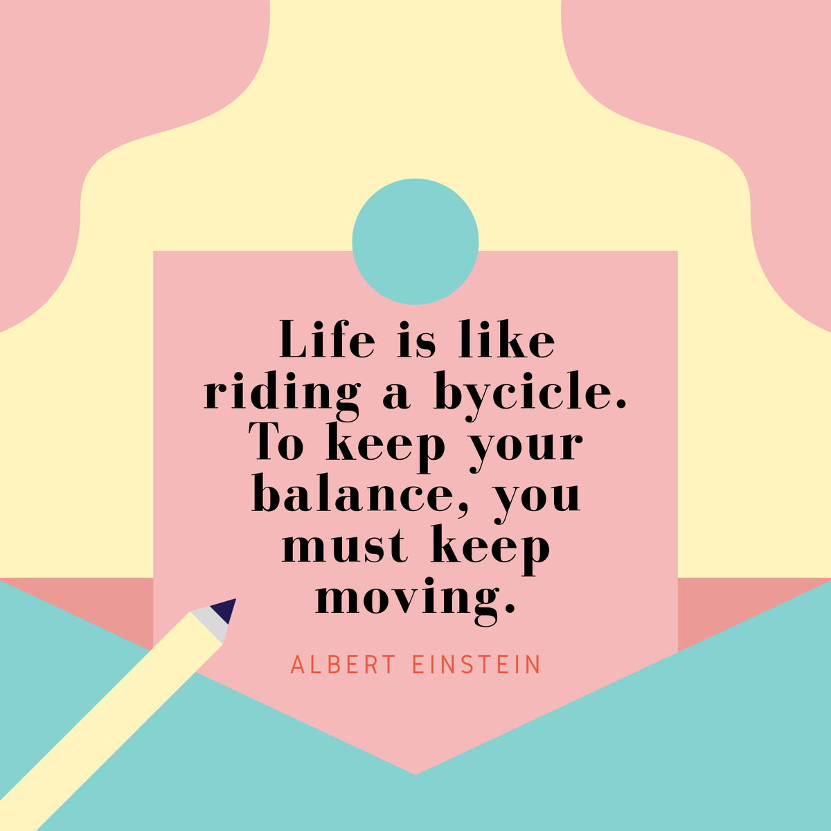 KCFreelancing_'s tweet photo. Just keep moving.

#alberteinstein #inspirationalquotes #kcfreelancingservices https://t.co/gMMs9mEQSN