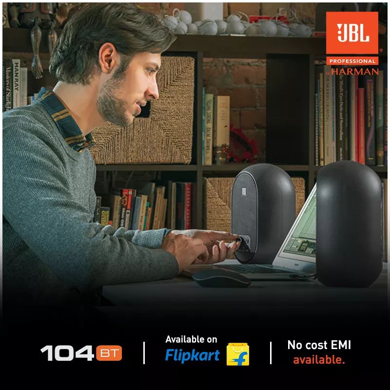 HarmanProIndia's tweet photo. Creativity is right at your fingertips & with #JBL104BT compact desktop reference monitors, you can work & create anything, anytime!
Get it now on #Flipkart at up to 60% off. https://t.co/8PHRoJ8NVN.
#LegendarySound #WFH #JBLProfessional #HarmanProIndia #HarmanProSolutions https://t.co/bc4jILegyO
