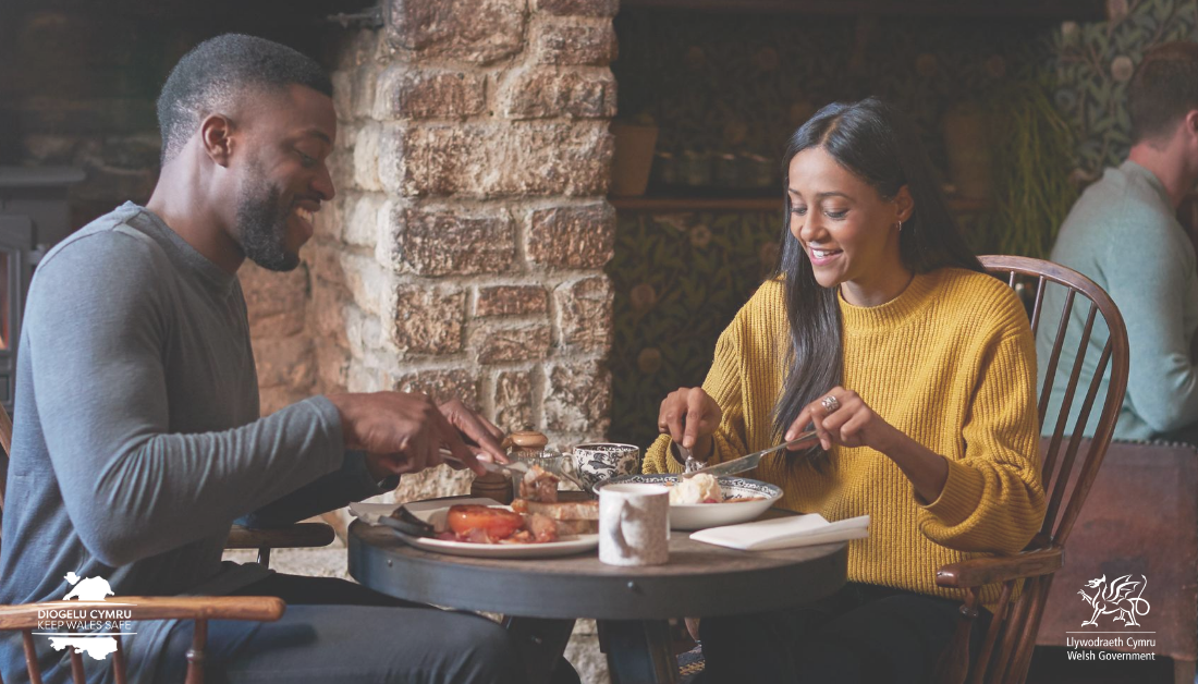 From today, pubs, bars, cafes, and restaurants can reopen their indoor areas.

Please support your local businesses, but if you're heading out for food or drinks, remember to follow guidance.

They've worked hard to put measures in place to keep you safe and to #KeepWalesSafe.
