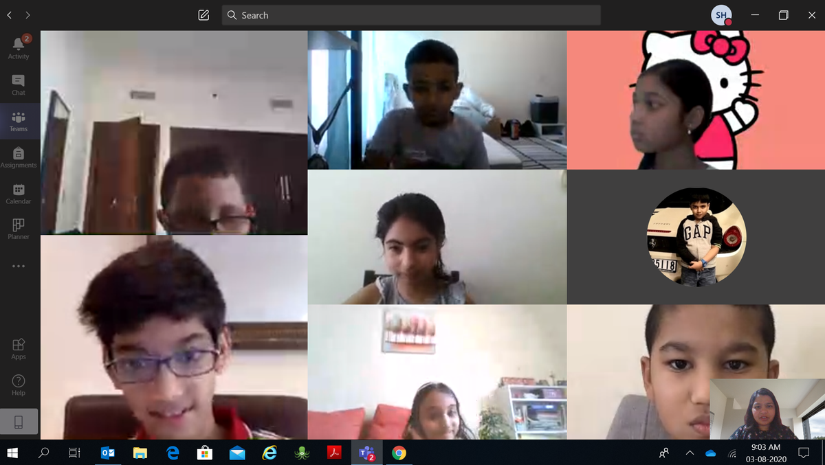 Steffedsouza's tweet image. Loved to see my kids from 4C as we shared some precious summer moments with each other #wellbeingcheck #socialhour @gemsnms_alkhail @ShettySampoorna @Fatima_Martin @KHDA