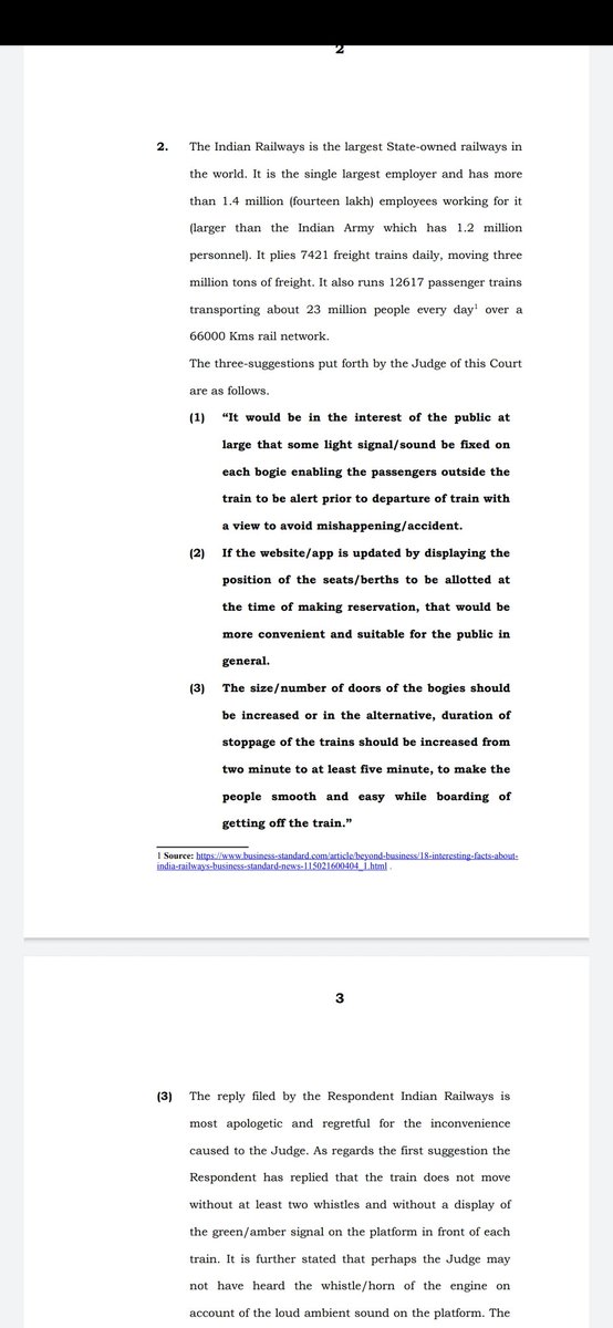 He then whines about how rlys needs to fix the signal board and goes on to suggest that the trains should have more number of doors and bogies and also stoppage time for the trains needs to be increased. (Because of course we have a great rail network where trains are never late)