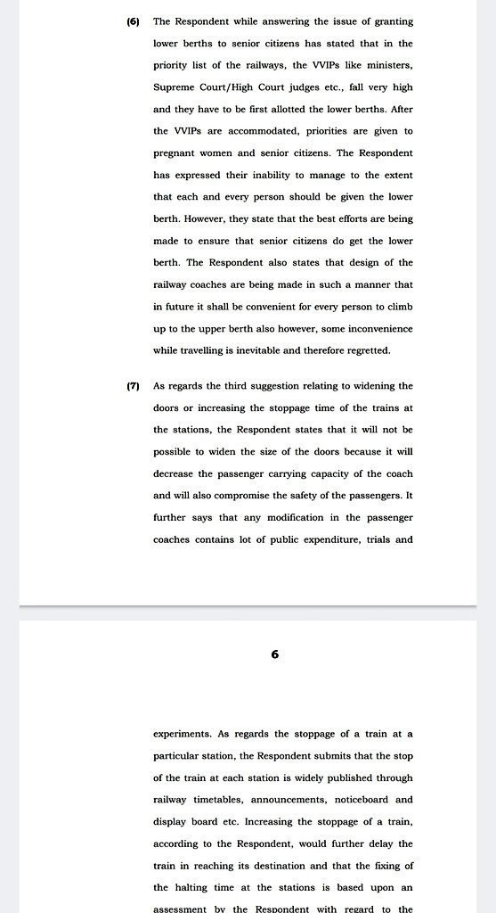 Then comes the best part. Railways states it has a priority list for granting of lower berths in trains where VVIPs like ministers and Supreme Court/HC judges "fall very high" and have to be the first to be alloted. After VVIPs accommodated, then pregnant women and sr citizens 