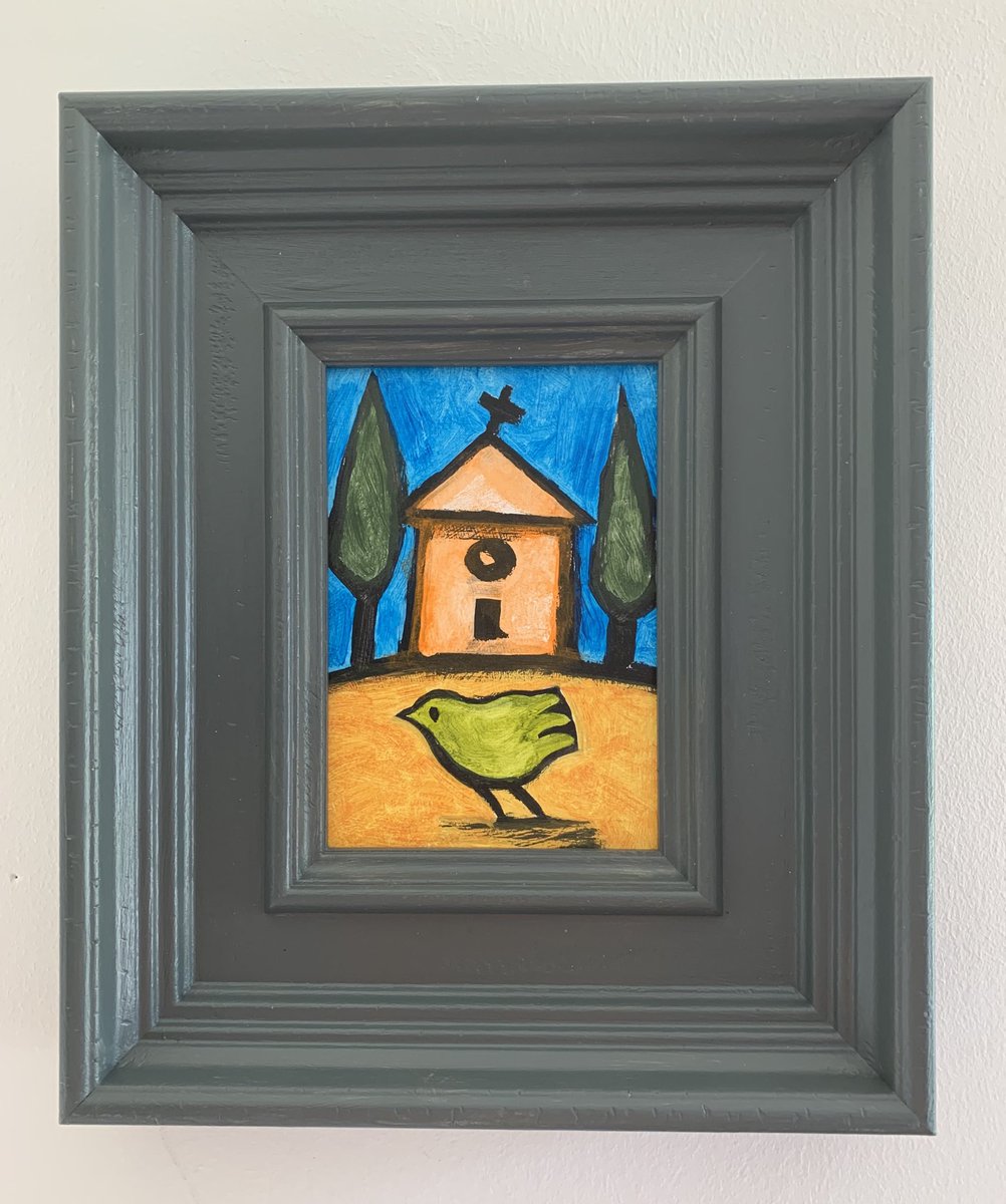 percylizzard's tweet photo. Green Bird in Tuscan Landscape. #percylizzard #Tuscany #Italy #affordableart https://t.co/ehx1EileZt