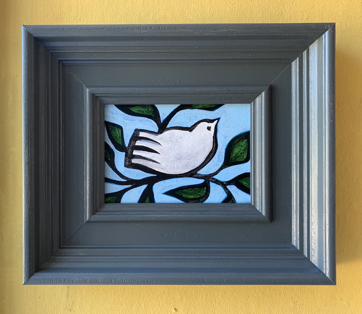 percylizzard's tweet photo. One White Bird. #percylizzard #birdpainting #rca https://t.co/MyxjF831GB