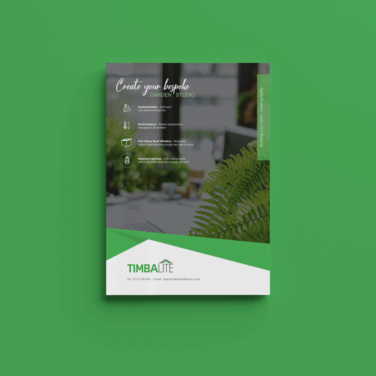 geminusdesign's tweet photo. 4 pg #booklet #designed for @SupaLiteRoofs to launch their #NewProduct #Range #TimbaLite
These #GardenStudios are ideal if your looking for a new #HomeOffice, all are #bespoke & built to your dimensions.
#PitchedRoof #FlatRoof #TimberSystems
#GraphicDesigner #Branding https://t.co/sLRr1u5vmc