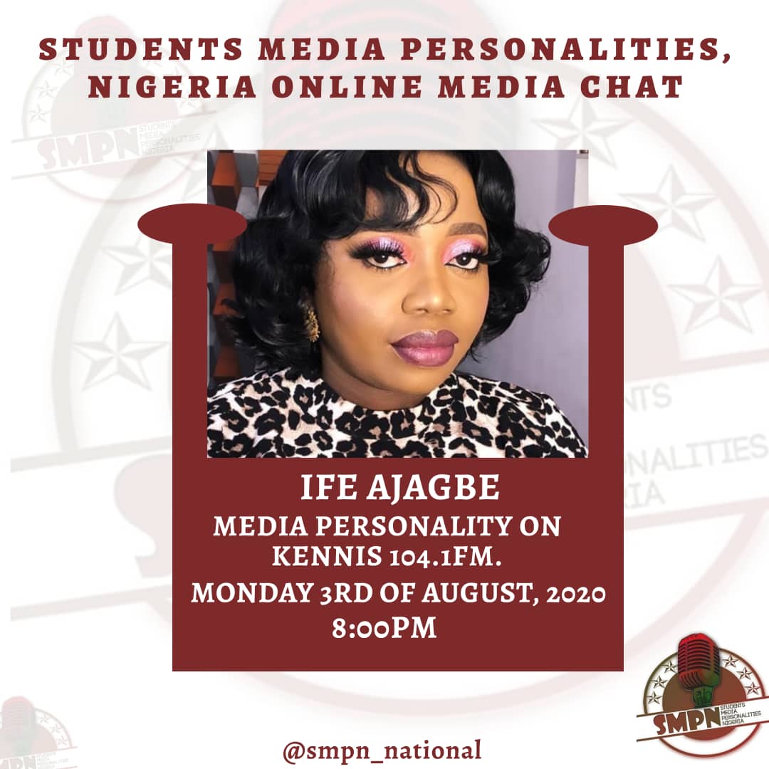 I look forward to sharing my wealth of knowledge in broadcasting with, and learning from a very bright group of Student Media Personalities today at 8.00PM. Thank you @smpn_national for the invitation. I am humbled. 
#mediapersonality #mediabusiness