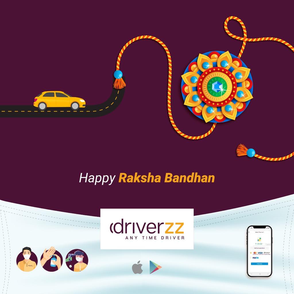 Anytime_driver's tweet photo. Be the Safe guard to your Siblings & Family during the tough times!
Driverzz wishes you Happy Raksha Bandhan !!
#Driverzz #AnyTimeDriver #Hyderabad #Rakshabandhan #Siblings #Family https://t.co/BE0Qs7jykS